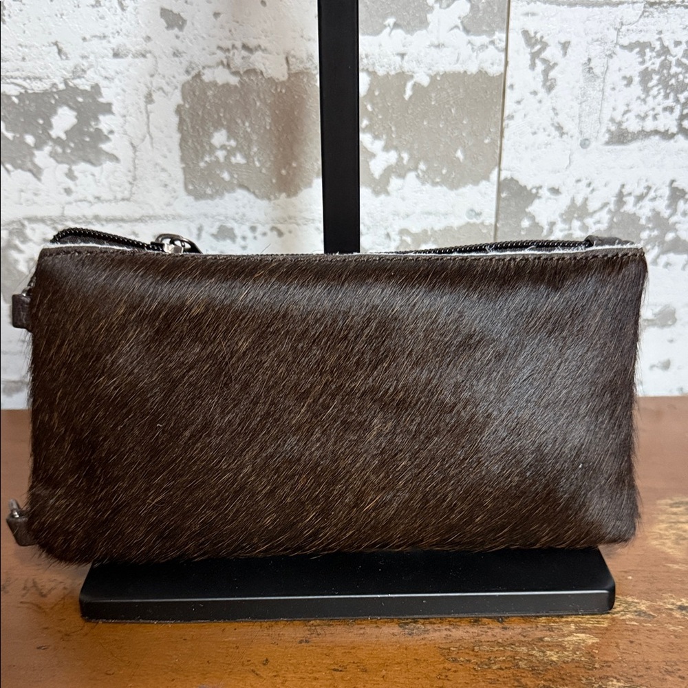 Montana West Rich Brown Hair on hide Phone Wallet